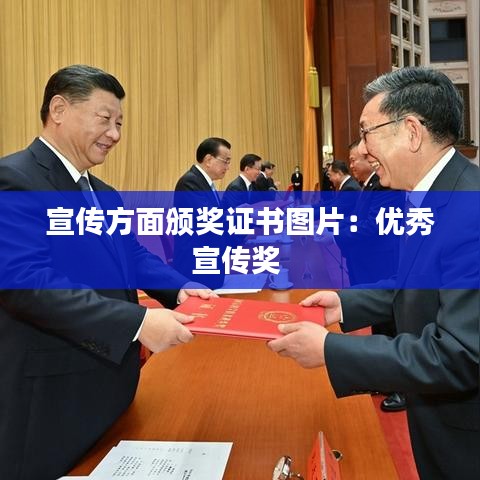 宣传方面颁奖证书图片：优秀宣传奖 