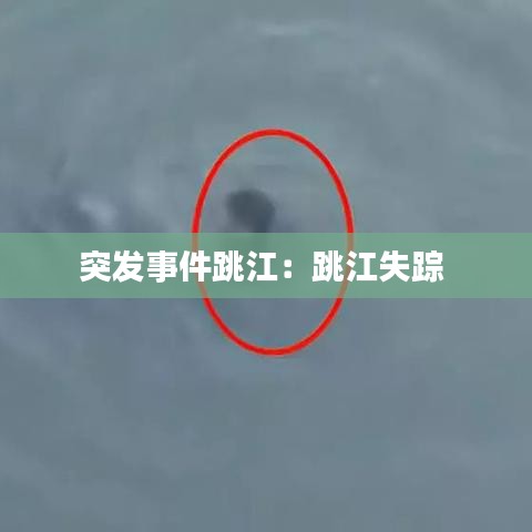 突发事件跳江：跳江失踪 