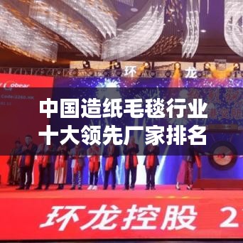 中国造纸毛毯行业十大领先厂家排名榜单揭晓