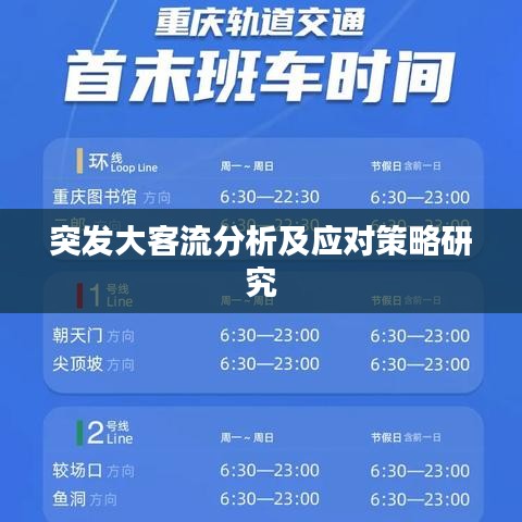 突发大客流分析及应对策略研究